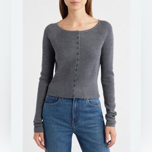 Reformation Meadow Regenerative Merino Cardigan